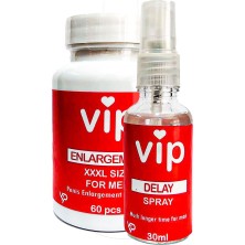 Belirtilmemiş Vıp Erkekıere Özel DELAY30 Mlsprey + Özel Xxxlşekillendirme 60 Lı Caps En Boy Ebat