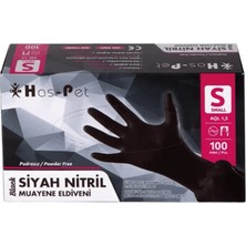 Belirtilmemiş Haspet - Siyah Nitril Muayene Eldiveni