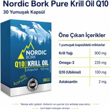 Belirtilmemiş Nordic Bork Pure Krill Oil Q10 Krill Yağı 30 Yumuşak Kapsül