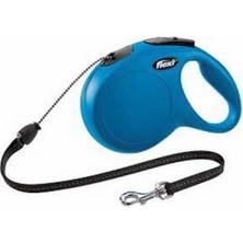 Belirtilmemiş New Classic Otomatik Ip Köpek Gezdirme Tasması Medium 8 mt Mavi