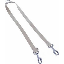 Belirtilmemiş Dokuma Emniyet Kemerli Ikili Köpek Gezdirme Tasma Aparatı Haki 2,5X70-70 cm