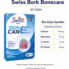 Belirtilmemiş Swiss Bork Bonecare Kalsiyum ve Magnezyum 30 Tablet
