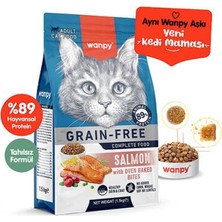 Belirtilmemiş With Oven Baked Bites Somonlu Tahılsız Yetişkin Kedi Maması 1,5 kg