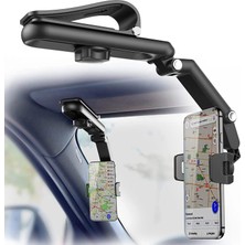 Apera CR53 Çok Fonksiyonlu Güneşlik ve Dikiz Aynası Araç Içi Telefon Tutucu – 360° Dönebilen Katlanabilir Çok Eklemli Telefon Tutucu