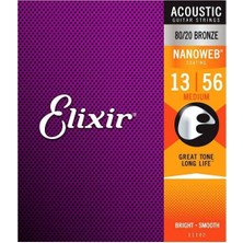 Elixir 013-056 Nanoweb Bronz Akustik Gitar Teli (11102)