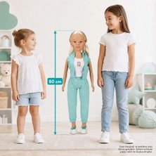 Dollz'n More Yürüyüş Arkadaşım Clara Sporty 80 cm - Yeşil Eşofman Takımlı