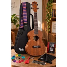 Midex CT-24M Set Maun Concert Ukulele (Metod Nota Sticker Askı Pena)