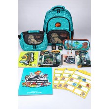 Jurassic World x Dekomus "T-Rex Force Collection" Jurassıc World Lisanslı Okul,Beslenme ve Kalem Çantası Kırtasiye Seti
