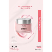 W-Lab Cosmetics 4 Etkili Makyaj Balmı Nem,baz,ışıltı ve Parlaklık Glow Balm 50 ml