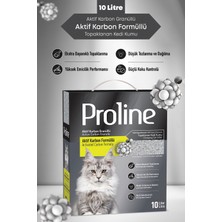 Proline Aktif Karbon Granüllü Bentonit Kedi Kumu 10 Lt