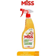 Miss Spreyli Arap Sabunu 750 ml Pratik Temizlik İçin Kolay Uygulama Sağlayan Ürün