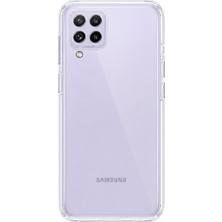 Mopal Samsung A22 Uyumlu Kartlık Detaylı Şeffaf Silikon Kılıf | Yuki Serisi