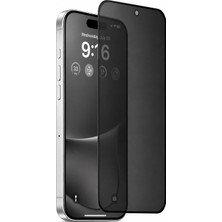 Vissona iPhone 16 Pro Max Uyumlu Hayalet Privacy %100 Gerçek Temperli Cam Ekran Koruyucu Plastik Film Değil Tam Kaplayan Kolay Kurulum Aparatlı
