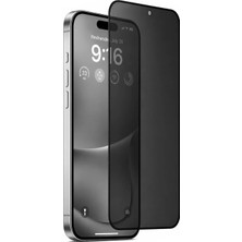 Vissona iPhone 15 Uyumlu Hayalet Privacy %100 Gerçek Temperli Cam Ekran Koruyucu Plastik Film Değil Tam Kaplayan Kolay Kurulum Aparatlı