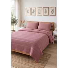 Evde Home Pamuk Dual Çift Kişilik Pike Seti 200X230, Lastikli Çarşaf 160X200, 2 Yastık Kılıf