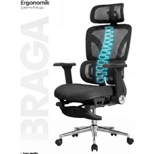 Karr Office Braga Ergonomik Çalışma Koltuğu - Siyah