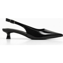 İx Kitten Kadın Sivri Burun Stiletto Kısa Topuklu Ayakabı 4 cm