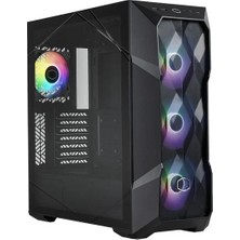 Cooler Master cm Masterbox TD500 V2 Siyah Tg 750W Atx 3.1 80+ Bronze Argb 4X12CM Fanlı, Mesh Ön Panelli Kasa