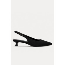 İx Kitten Kadın Sivri Burun Stiletto Kısa Topuklu Ayakabı 4 cm