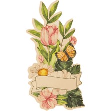 Tulipa Kağıt Isimlik 8,5X17 cm 12'li Paket