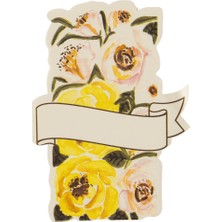Rosa Kağıt Isimlik 8,5X12,5 cm 12'li Paket