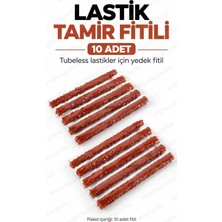 Evgereçlerim Oto Motosiklet Lastik Tamir Fitili Acil Durum Onarım Kiti Tubeless Araçlar Için Güvenilir Yedek Malzeme 10'lu
