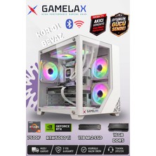 Gamelax Kor-01 Beyaz Amd Ryzen5 7500F RTX5060 Ti 8gb 16GB Ddr5 Ram 1tb M.2 SSD 240MM Sıvı Soğutma Wi-Fi Masaüstü Gaming Bilgisayarı