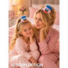 Reborn Design Daffy Duck Figürli Pembe Renk Pofuduk Saç Bandı