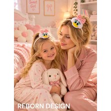 Reborn Design Daisy Duck Figürli Beyaz Renk Pofuduk Saç Bandı