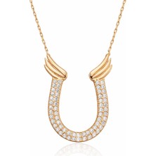 Inure Jewelry Gümüş Nal Bayan Kolye