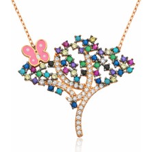 Inure Jewelry Gümüş Bahar Ağacı Bayan Kolye