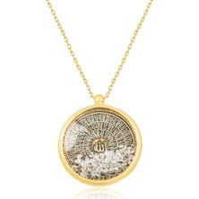 Inure Jewelry Gümüş Gold Esmaül Hüsna Bayan Kolye