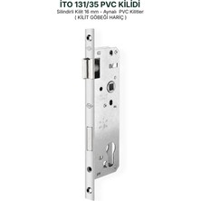 İto Kilit 131/35 Silindirli PVC Kapı Kilidi 35 mm Gömme Pimapen Kilidi