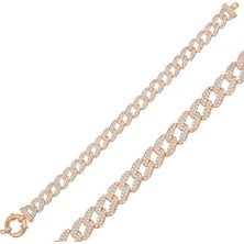 Inure Jewelry Gümüş Rose Taşlı Gurmet Bayan Bileklik