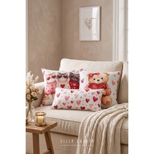 Sleep Garden Hayvan Figürlü Tasarım Dekoratif Kırlent Kılıfı | Modern Ev Dekoru 3'lü Set