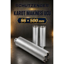SCHUTZENGER 96X500 mm Elmas Karot Makinesi Delme Ucu Profesyonel Ustalar Için