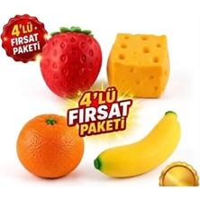 Black Diamond Plush Toy Dev Sukuşi Set-Peynir Çilek Muz Mandalina Sukuşi