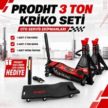 Prodht 3 Ton Kriko, Araç Altı Sehpa ve Yatma Tahtası Seti