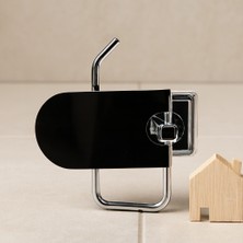 sbodurhome Metal Dil Kapaklı Yapışkanlı Tuvalet Kağıtlığı