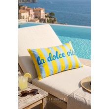 Sleep Garden La Dolce Vita Tasarım Dekoratif Kırlent Kılıfı | Modern Ev Dekoru 30X50