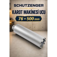 SCHUTZENGER 76X500 mm Elmas Karot Makinesi Delme Ucu Profesyonel Ustalar Için