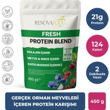 RENOVAFOOD Fresh Protein Orman Meyveli Kolajen & Pre-Probiyotik Yüksek Lifli Protein Karışımı 450g