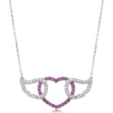 Inure Jewelry Gümüş Kanatlı Kalp Bayan Kolye