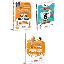 Anonim Meraklı Zihinler 4. Sınıf Keşfet Tüm Dersler Soru Bankası + 6'lı Paket Deneme + Keşfet Problemler