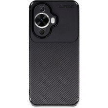 Bezos Nova 12S Kılıf Auto Focus Karbon Kapak - Siyah