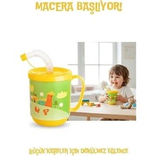 Sepetopia Premium Pipetli Çocuk Bardağı 350 ml -Alıştırma Bardağı ve Suluk