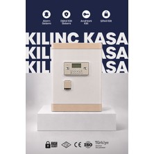 Kılınç Kasa Premium Tasarım Çelik Kasa | 70 cm | Iç Dolaplı ve Deri Kaplamalı Ev/ofis Kasası