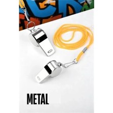 Sepetopia Metal Düdük - Spor Düdüğü - Hakem Düdüğü Metal Deprem Düdüğü 715684