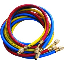 Techsun Gaz Şarj Hortumu 180CM 3lü Takım R410A