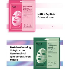 Dermal Seoul Face Nad+ Peptid Hidrojel Nemlendirici Eriyen Maske ve Matcha Eriyen Glow Maske